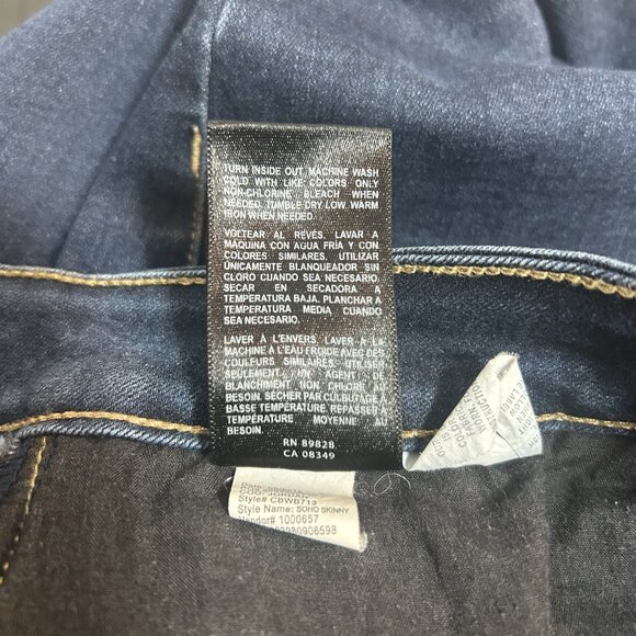 Code Bleu Soho Skinny denim high rise skinny jeans 28 in inseam size 16W - Picture 8 of 8